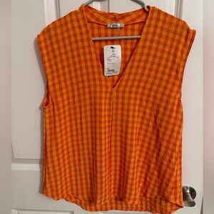 NWT Orange Sunshine Boutique Sleeveless Women’s Medium Blouse